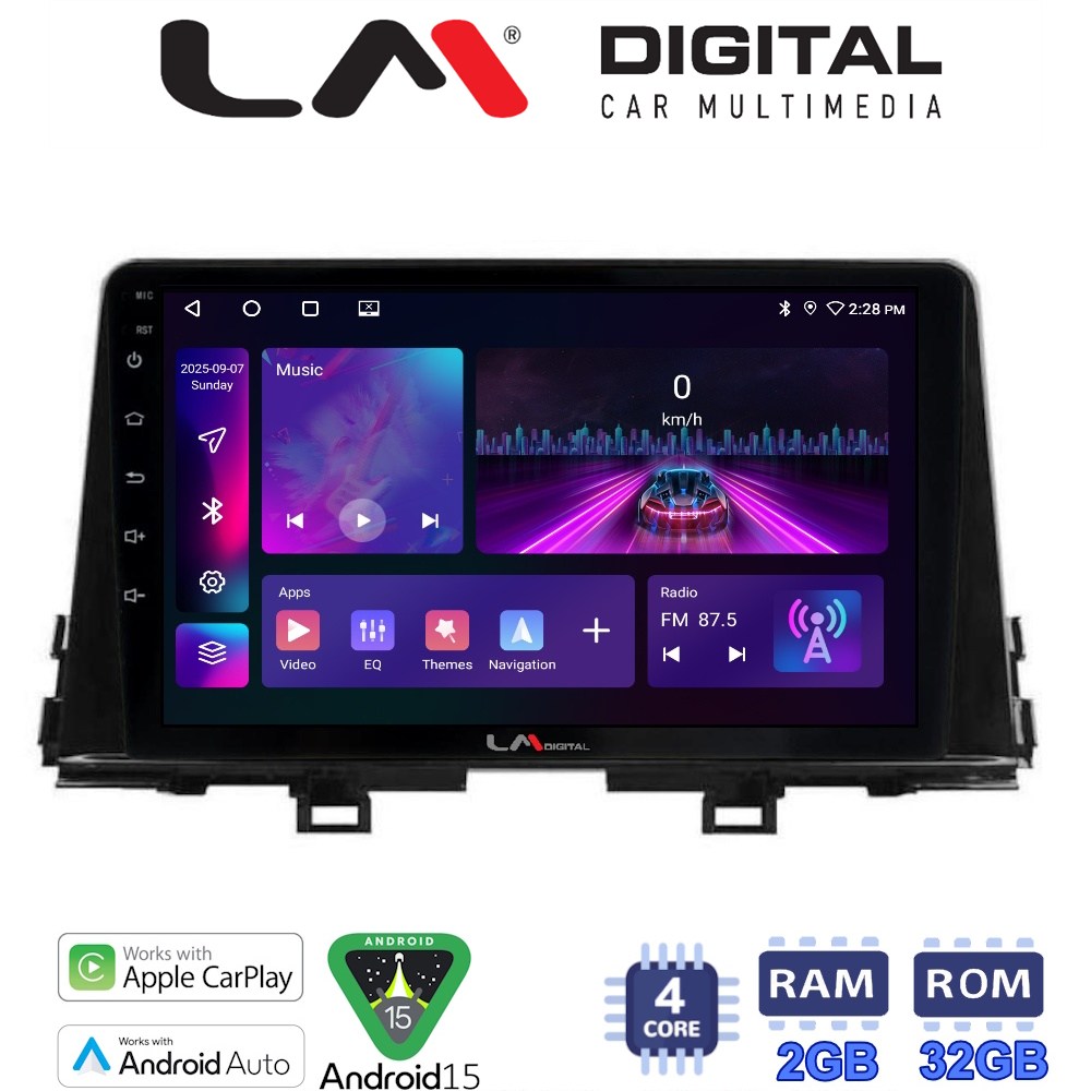 LM Digital - LM ZA4796 GPS Οθόνη OEM Multimedia Αυτοκινήτου για Kia Piccanto 2021> (CarPlay/AndroidAuto/BT/GPS/WIFI/GPRS)