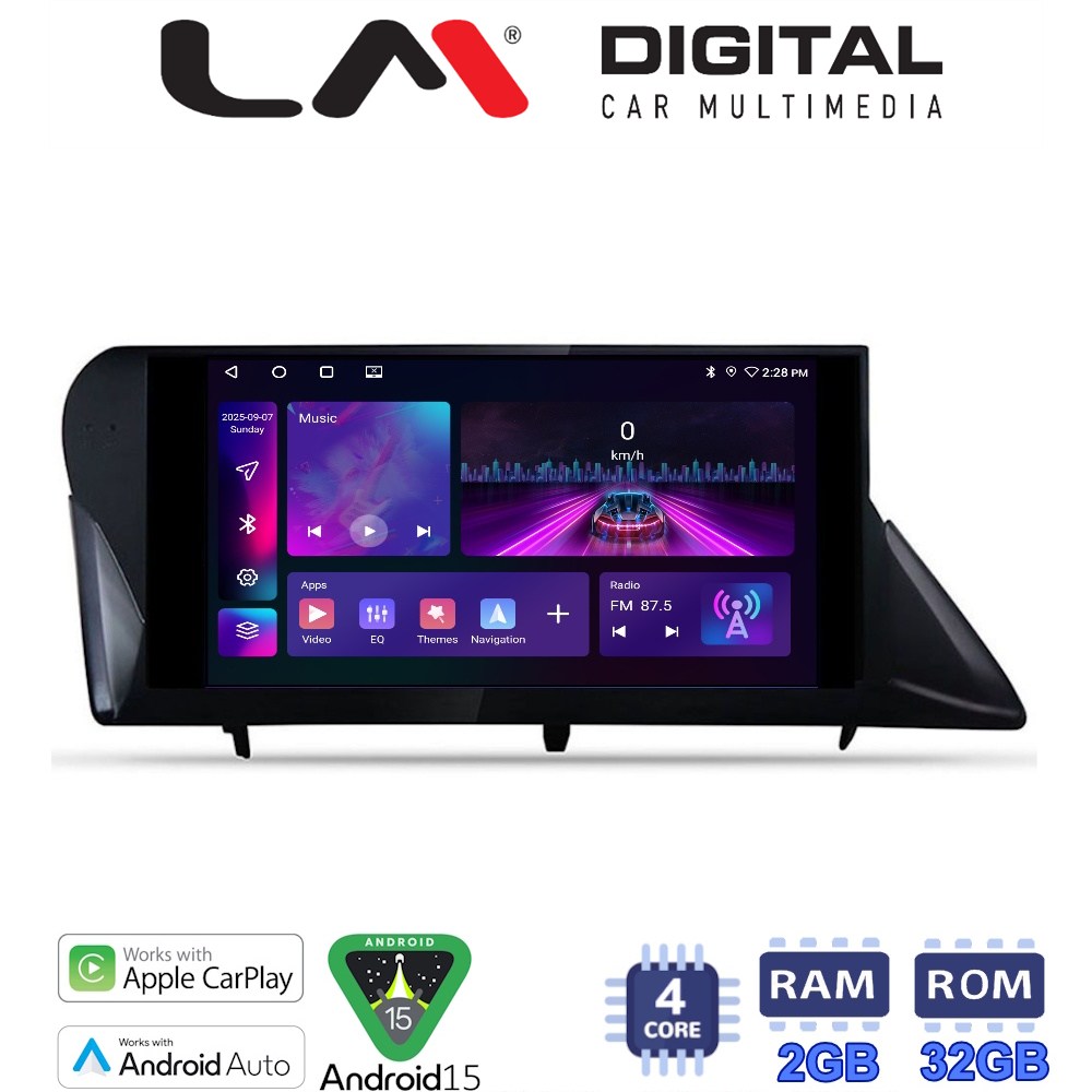 LM Digital - LM ZA4800 GPS Οθόνη OEM Multimedia Αυτοκινήτου για LEXUS RX 2009 > 2014 (CarPlay/AndroidAuto/BT/GPS/WIFI/GPRS)