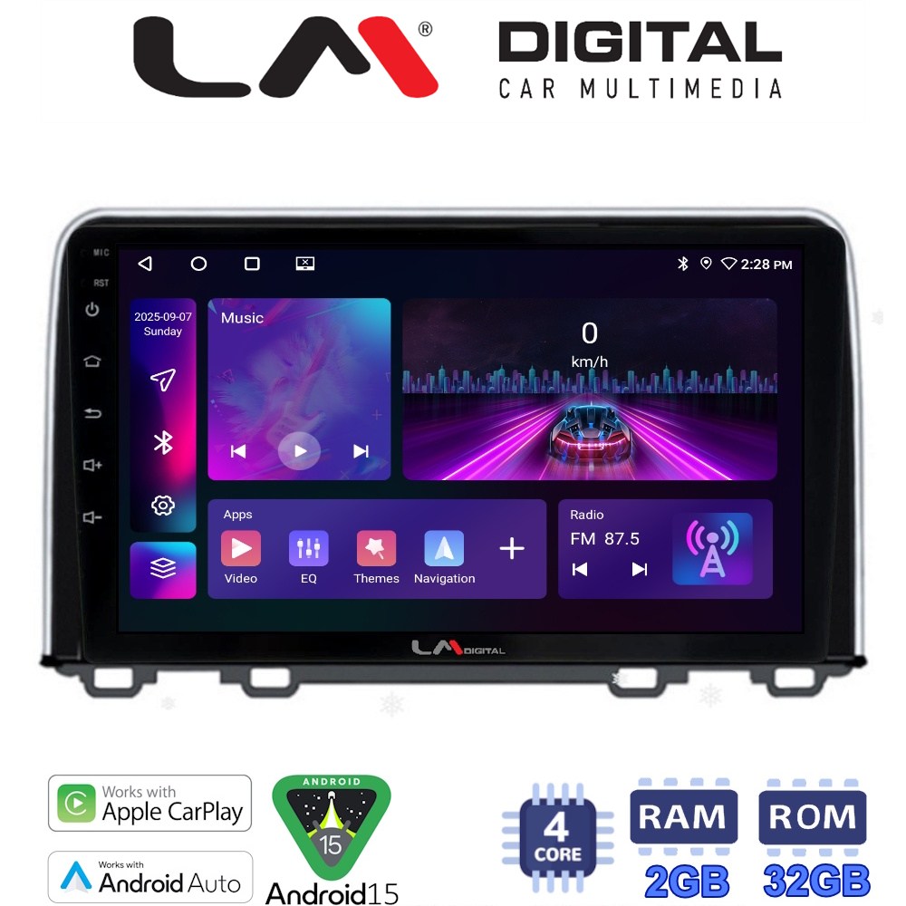 LM Digital - LM ZA4813 GPS Οθόνη OEM Multimedia Αυτοκινήτου για HONDA  CRV 2017> (CarPlay/AndroidAuto/BT/GPS/WIFI/GPRS)