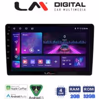 LM Digital - LM ZA4910 GPS Universal συσκευή τύπου Tablet με 4Core 2GB/32GB (CarPlay/AndroidAuto/BT/GPS/WIFI)