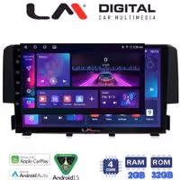 LM Digital - LM ZA4941 GPS Οθόνη OEM Multimedia Αυτοκινήτου για HONDA CIVIC 2016> (CarPlay/AndroidAuto/BT/GPS/WIFI/GPRS)