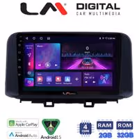 LM Digital - LM ZA4961 GPS Οθόνη OEM Multimedia Αυτοκινήτου για HYUNDAI KONA  mod.2017> (CarPlay/AndroidAuto/BT/GPS/WIFI/GPRS)