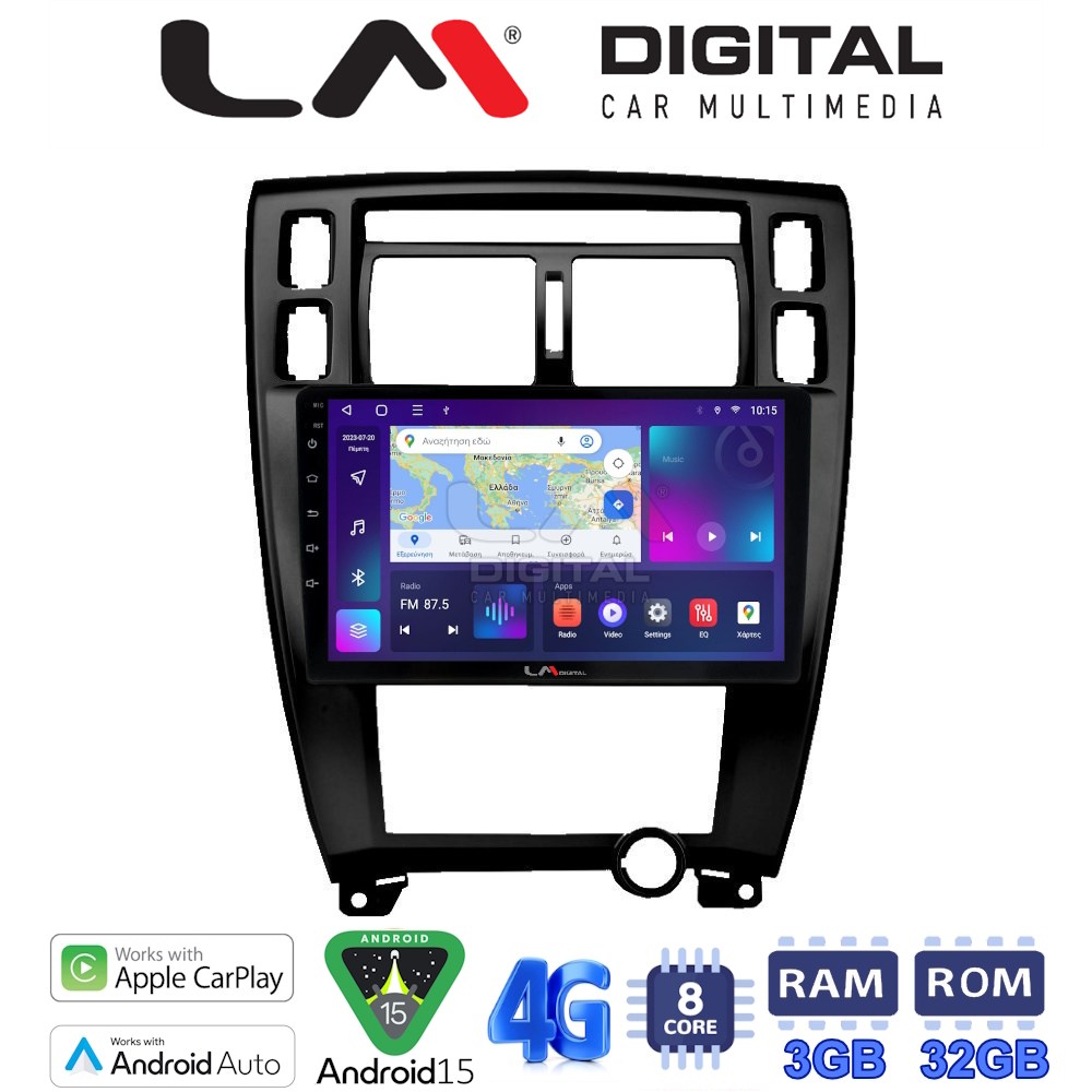 LM Digital - LM ZE8006B GPS Οθόνη OEM Multimedia Αυτοκινήτου για TUCSON 2004 > 2010 (CarPlay/AndroidAuto/BT/GPS/WIFI/GPRS)
