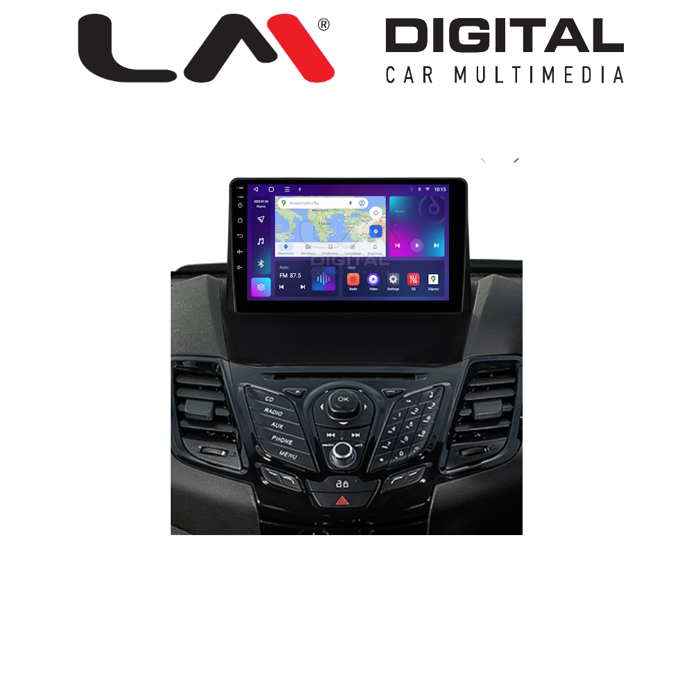 LM Digital - LM ZE8152 GPS Οθόνη OEM Multimedia Αυτοκινήτου για FORD FIESTA 2008>2017 (CarPlay/AndroidAuto/BT/GPS/WIFI/GPRS)