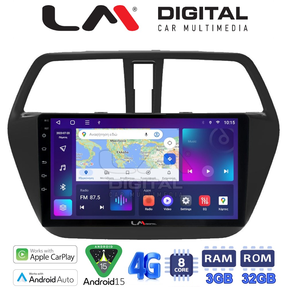 LM Digital - LM ZE8337 GPS Οθόνη OEM Multimedia Αυτοκινήτου για SUZUKI SX4 SCROSS 2014> (CarPlay/AndroidAuto/BT/GPS/WIFI/GPRS)