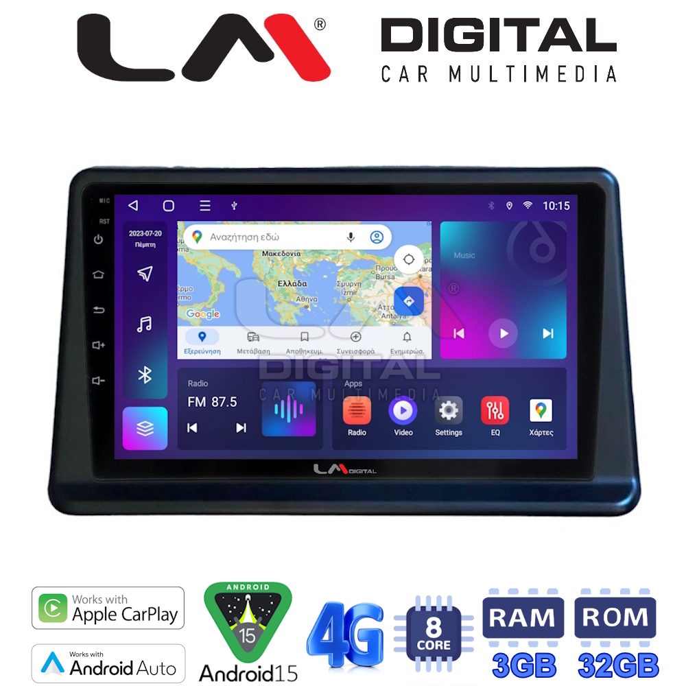 LM Digital - LM ZE8998 GPS Οθόνη OEM Multimedia Αυτοκινήτου για Mitsubishi Pajero 1996 > 2003 (CarPlay/AndroidAuto/BT/GPS/WIFI/GPRS)