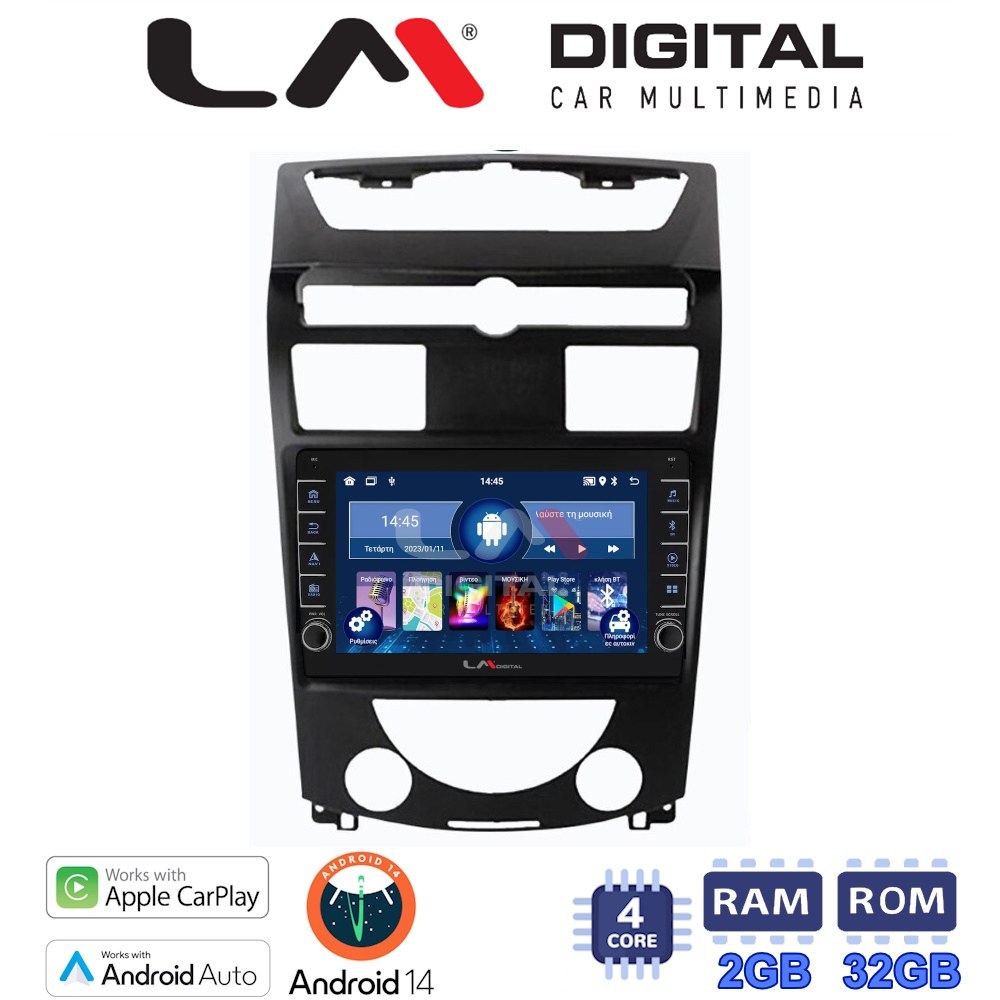 LM Digital - LM ZG4014 GPS Οθόνη OEM Multimedia Αυτοκινήτου για Ssangyong Rexton 2006>2015 (CarPlay/AndroidAuto/BT/GPS/WIFI/GPRS)