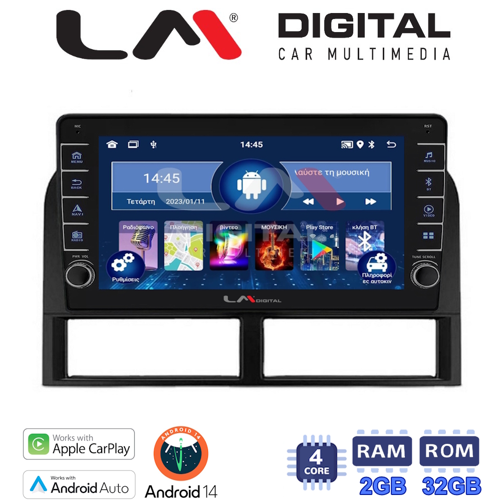 LM Digital - LM ZG4201 GPS Οθόνη OEM Multimedia Αυτοκινήτου για Jeep Gran Cherokee 1999 > 2004 (CarPlay/AndroidAuto/BT/GPS/WIFI/GPRS)