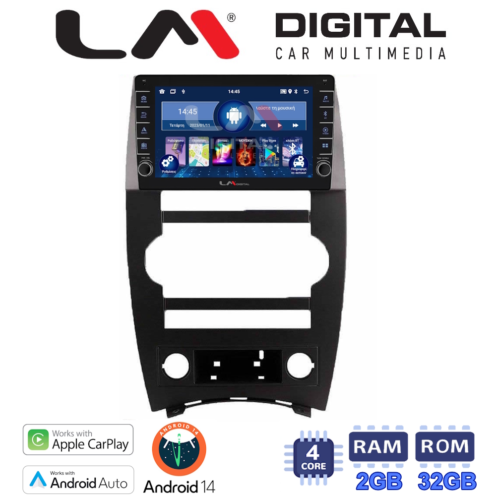 LM Digital - LM ZG4205 GPS Οθόνη OEM Multimedia Αυτοκινήτου για Jeep Commander 2007 > 2009 (CarPlay/AndroidAuto/BT/GPS/WIFI/GPRS)