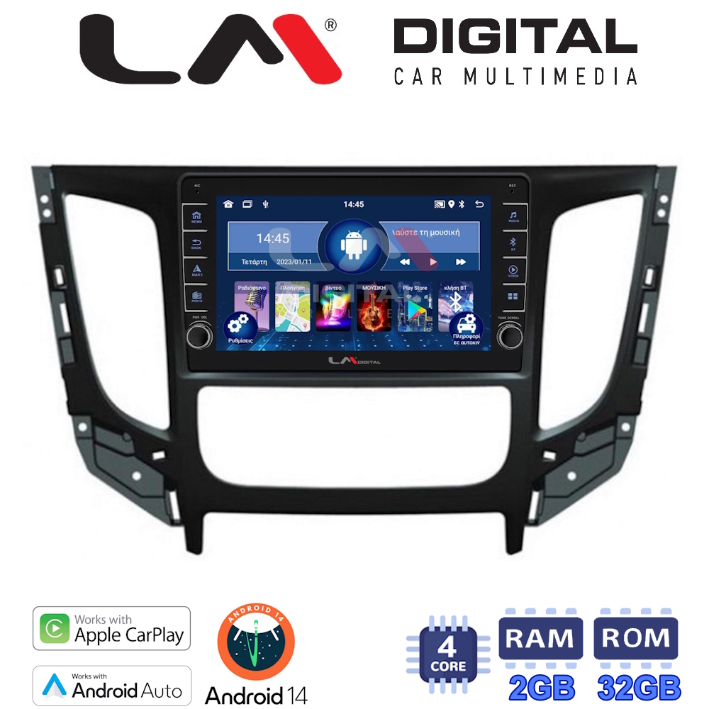 LM Digital - LM ZG4230 GPS Οθόνη OEM Multimedia Αυτοκινήτου για Mitsubishi L200 2014 >

Μόνο για αυτοκίνητα με Κλιματισμό (CarPlay/AndroidAuto/BT/GPS/WIFI/GPRS)