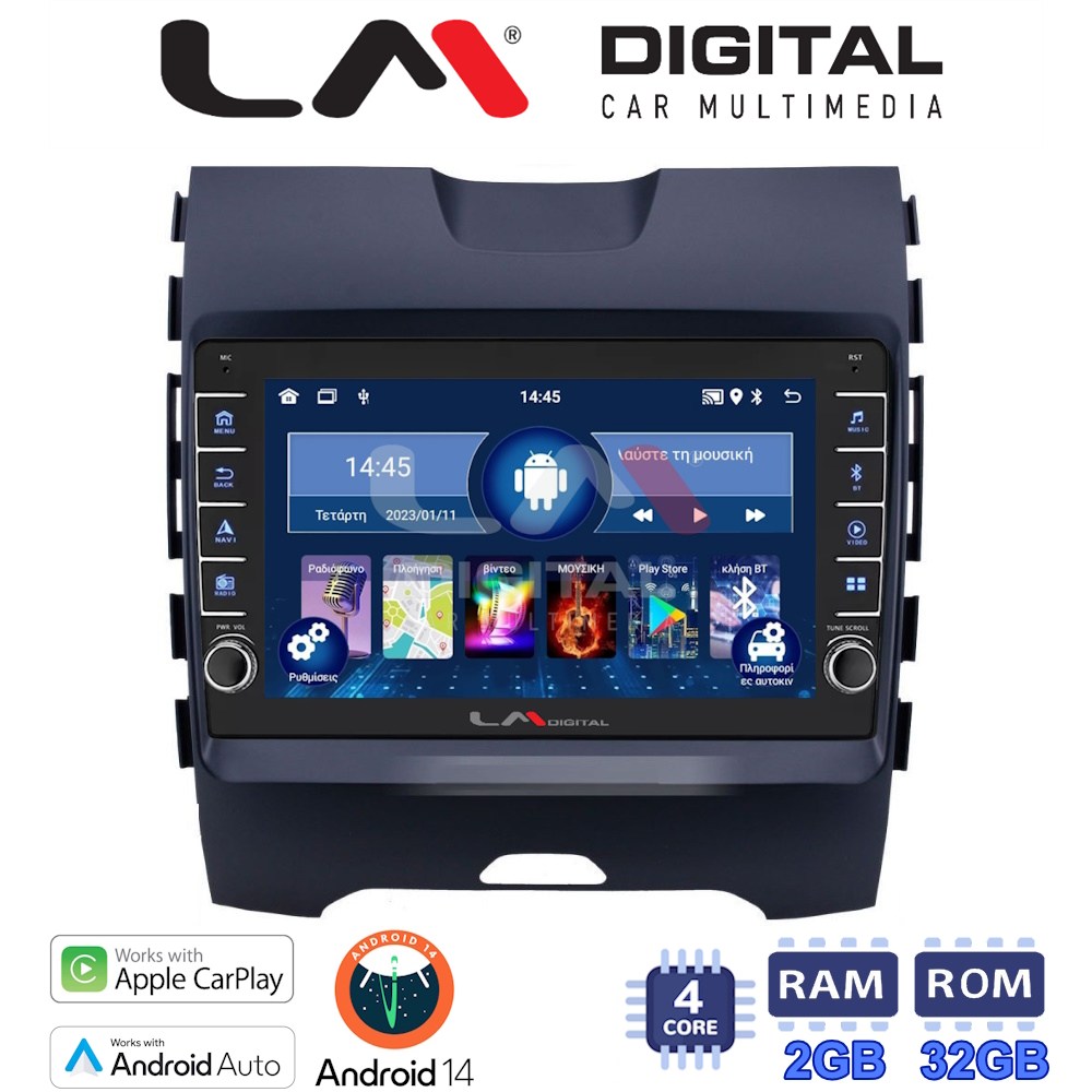 LM Digital - LM ZG4248 GPS Οθόνη OEM Multimedia Αυτοκινήτου για Ford Edge 2016 > (CarPlay/AndroidAuto/BT/GPS/WIFI/GPRS)