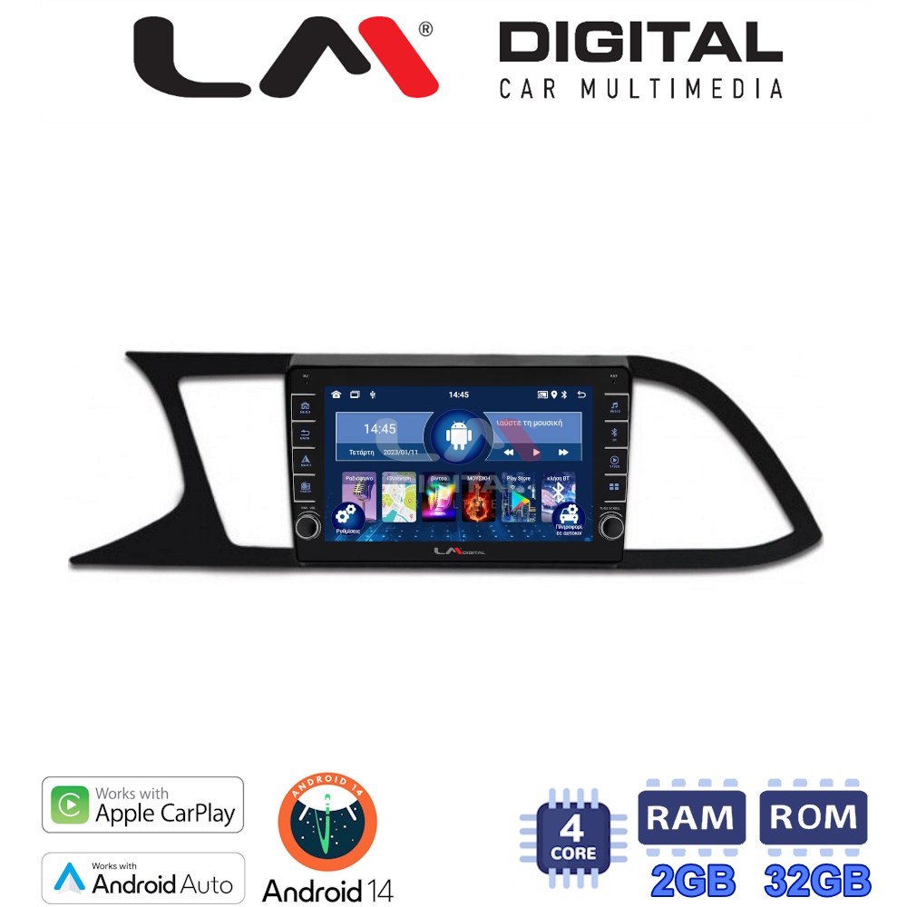 LM Digital - LM ZG4306 GPS Οθόνη OEM Multimedia Αυτοκινήτου για SEAT LEON 2012>  (CarPlay/AndroidAuto/BT/GPS/WIFI/GPRS)