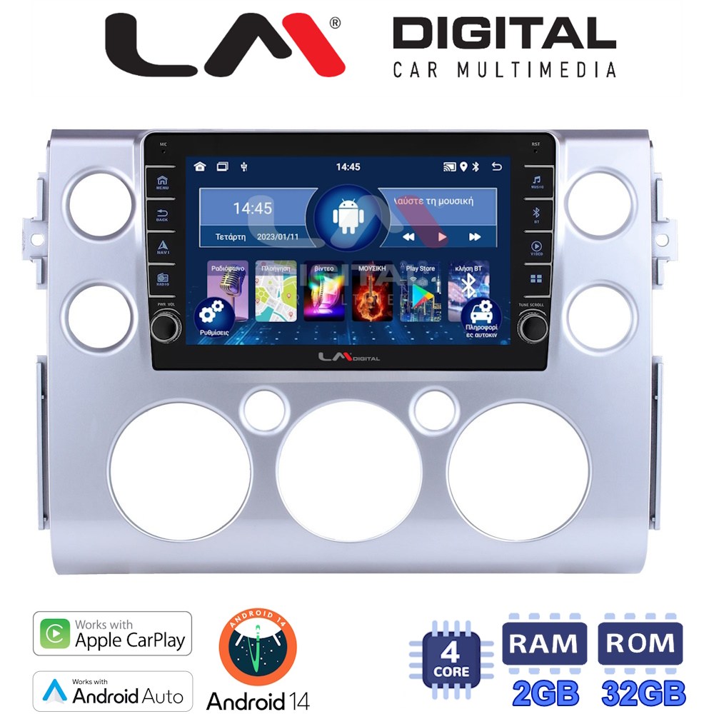 LM Digital - LM ZG4563 GPS Οθόνη OEM Multimedia Αυτοκινήτου για TOYOTA  FJ CRUISER 2014>   (CarPlay/AndroidAuto/BT/GPS/WIFI/GPRS)