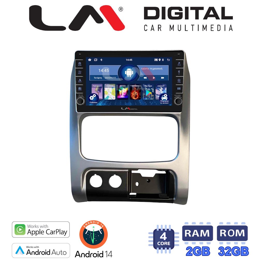 LM Digital - LM ZG4736 GPS Οθόνη OEM Multimedia Αυτοκινήτου για JEEP CHEROKEE & LIBERTY 2002-2007 (CarPlay/AndroidAuto/BT/GPS/WIFI/GPRS)