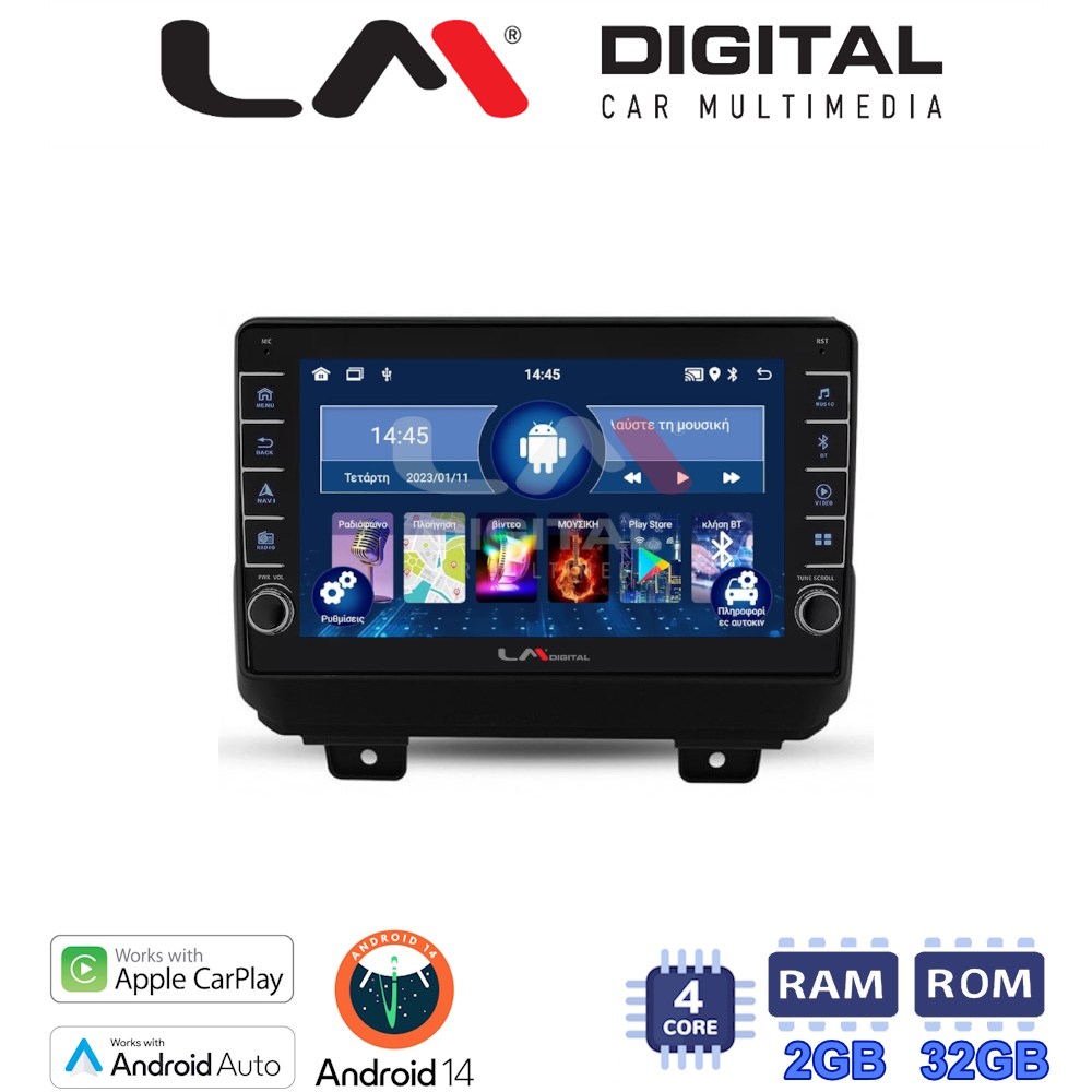LM Digital - LM ZG4746 GPS Οθόνη OEM Multimedia Αυτοκινήτου για JEEP  WRANGLER 2018>  (CarPlay/AndroidAuto/BT/GPS/WIFI/GPRS)
