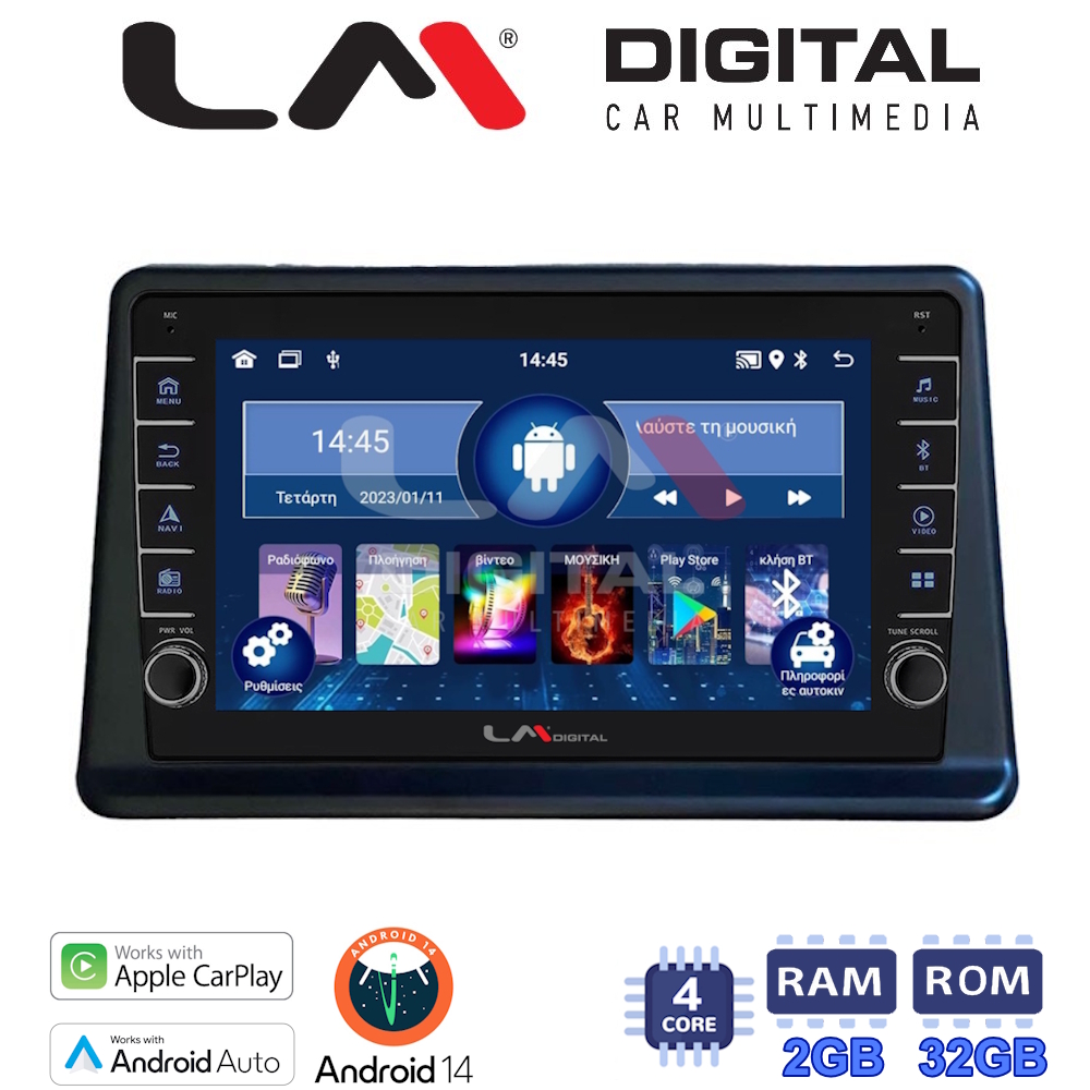 LM Digital - LM ZG4998 GPS Οθόνη OEM Multimedia Αυτοκινήτου για Mitsubishi Pajero 1996 > 2003 (CarPlay/AndroidAuto/BT/GPS/WIFI/GPRS)
