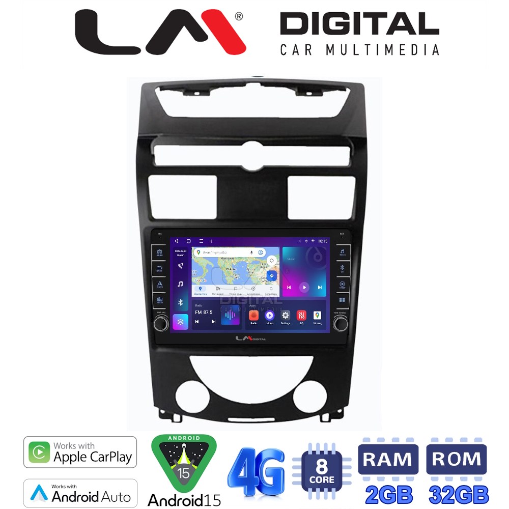 LM Digital - LM ZG8014 GPS Οθόνη OEM Multimedia Αυτοκινήτου για Ssangyong Rexton 2006>2015 (CarPlay/AndroidAuto/BT/GPS/WIFI/GPRS)