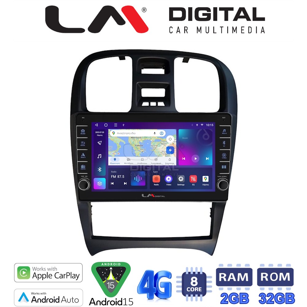 LM Digital - LM ZG8260 GPS Οθόνη OEM Multimedia Αυτοκινήτου για Hyundai Sonata 2000 > 2006 (CarPlay/AndroidAuto/BT/GPS/WIFI/GPRS)