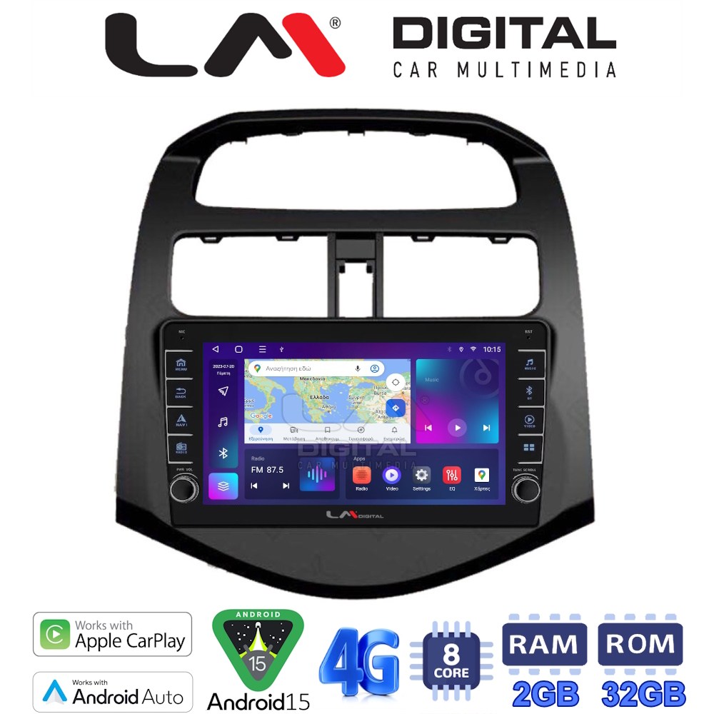 LM Digital - LM ZG8589 GPS Οθόνη OEM Multimedia Αυτοκινήτου για DAEWOO SPARK 2009>2016 (CarPlay/AndroidAuto/BT/GPS/WIFI/GPRS)