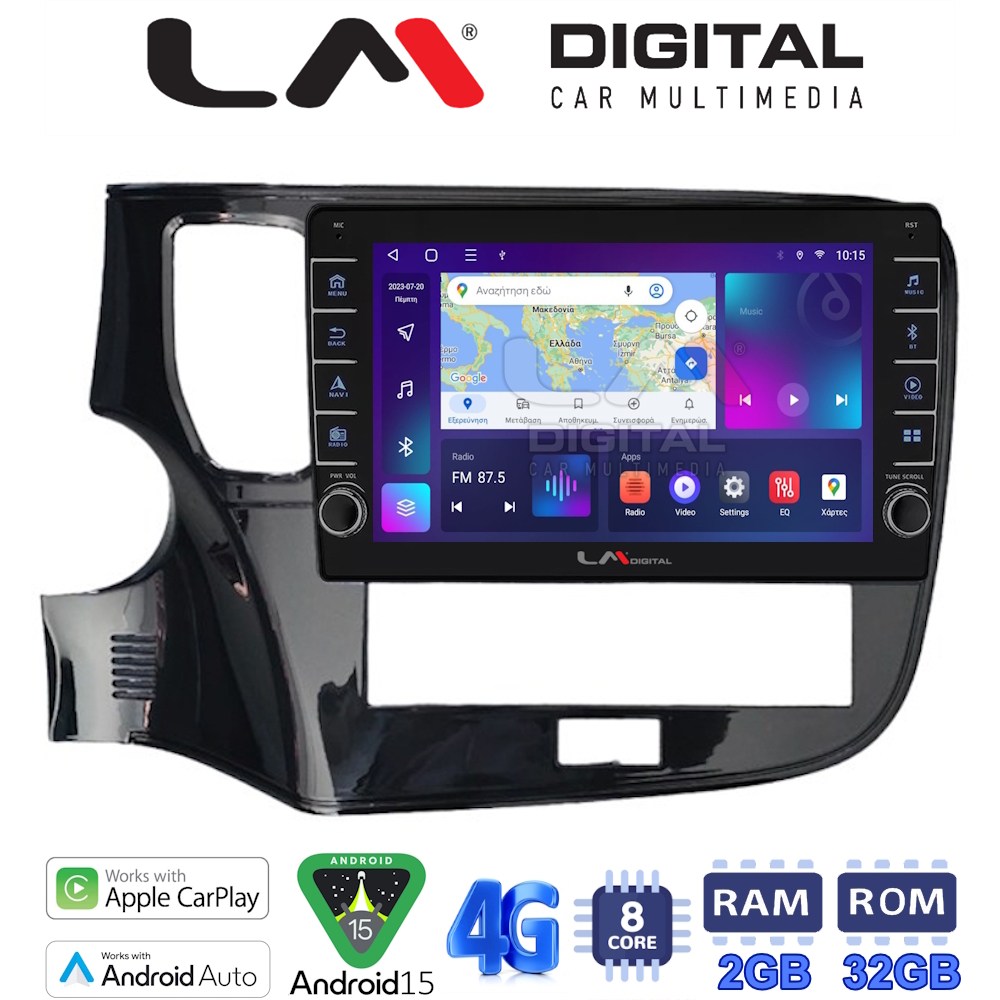 LM Digital - LM ZG8894 GPS Οθόνη OEM Multimedia Αυτοκινήτου για Mitsubishi Outlander 2020 > (CarPlay/AndroidAuto/BT/GPS/WIFI/GPRS)