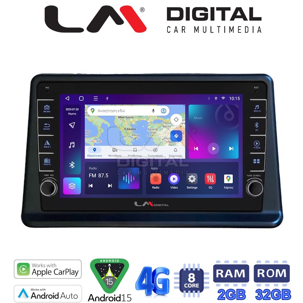 LM Digital - LM ZG8998 GPS Οθόνη OEM Multimedia Αυτοκινήτου για Mitsubishi Pajero 1996 > 2003 (CarPlay/AndroidAuto/BT/GPS/WIFI/GPRS)