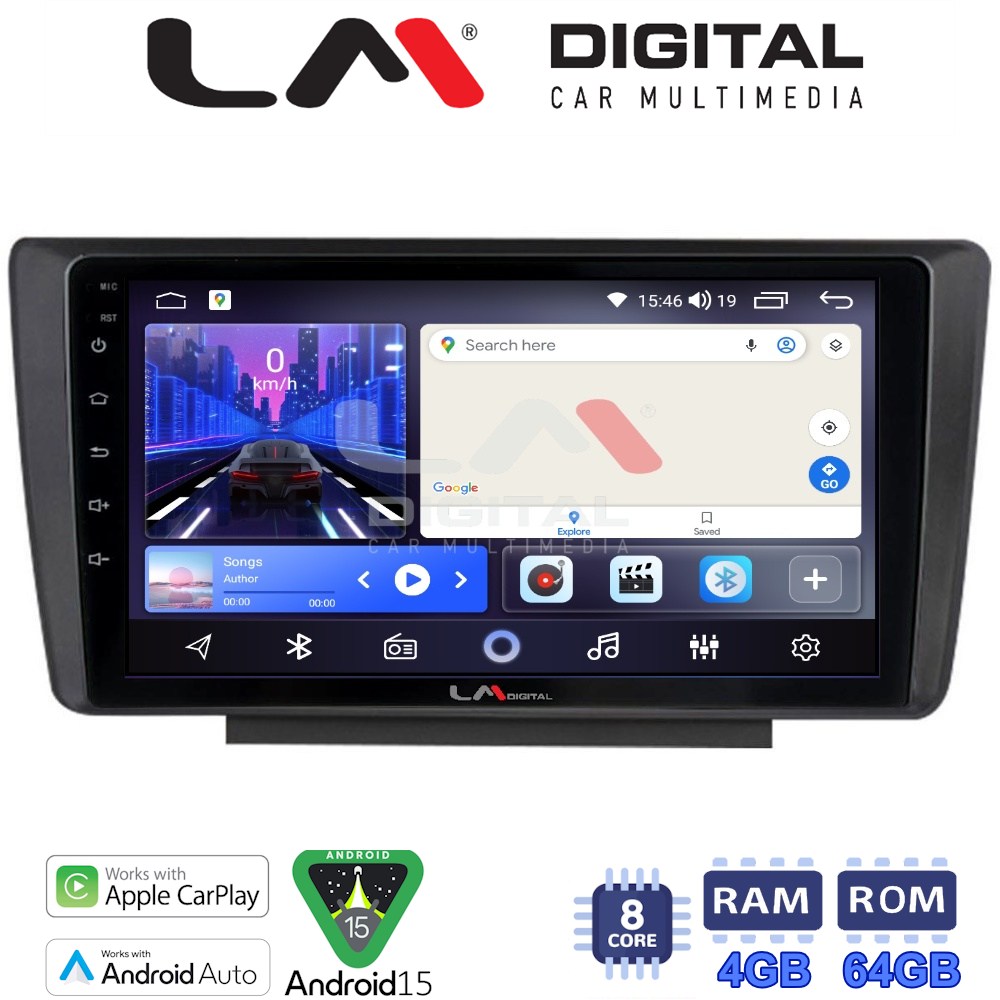 LM Digital - LM ZK8007 GPS Οθόνη OEM Multimedia Αυτοκινήτου για Skoda Octavia 2005 > 2012 (CarPlay/AndroidAuto/BT/GPS/WIFI)