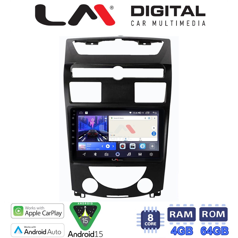 LM Digital - LM ZK8014 GPS Οθόνη OEM Multimedia Αυτοκινήτου για Ssangyong Rexton 2006>2015 (CarPlay/AndroidAuto/BT/GPS/WIFI)