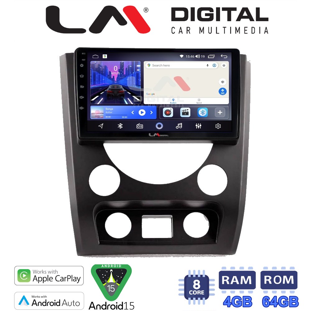 LM Digital - LM ZK8014A GPS Οθόνη OEM Multimedia Αυτοκινήτου για SsangYong Rexton 2015 > 2016 (CarPlay/AndroidAuto/BT/GPS/WIFI)