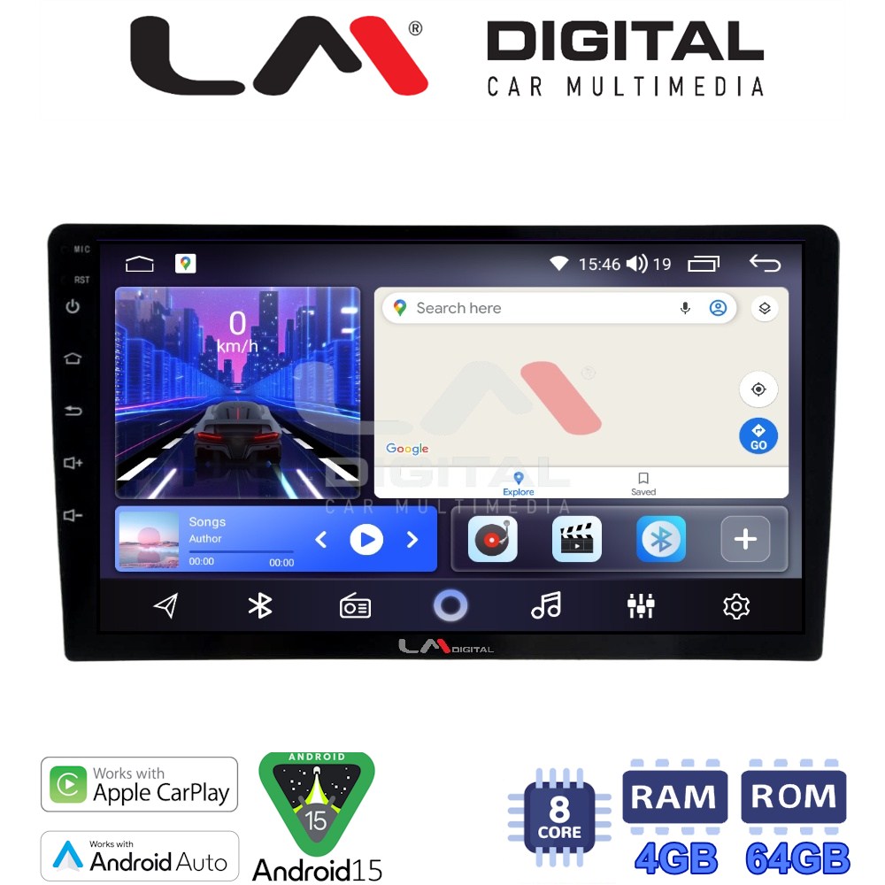 LM Digital - LM ZK8020 GPS Οθόνη OEM Multimedia Αυτοκινήτου για CAPTIVA - EPICA - AVEO >2011  (CarPlay/AndroidAuto/BT/GPS/WIFI)