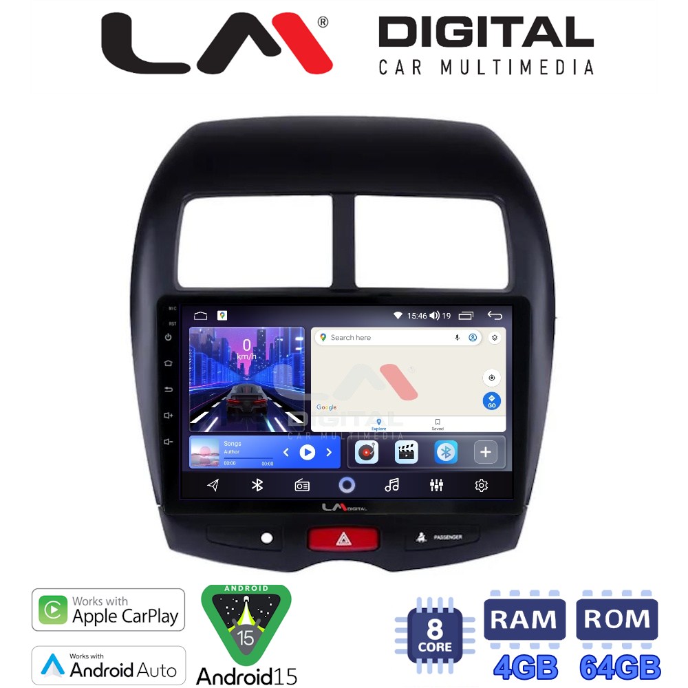 LM Digital - LM ZK8026 GPS Οθόνη OEM Multimedia Αυτοκινήτου για MITSUBISHI ASX 2008> (CarPlay/AndroidAuto/BT/GPS/WIFI)