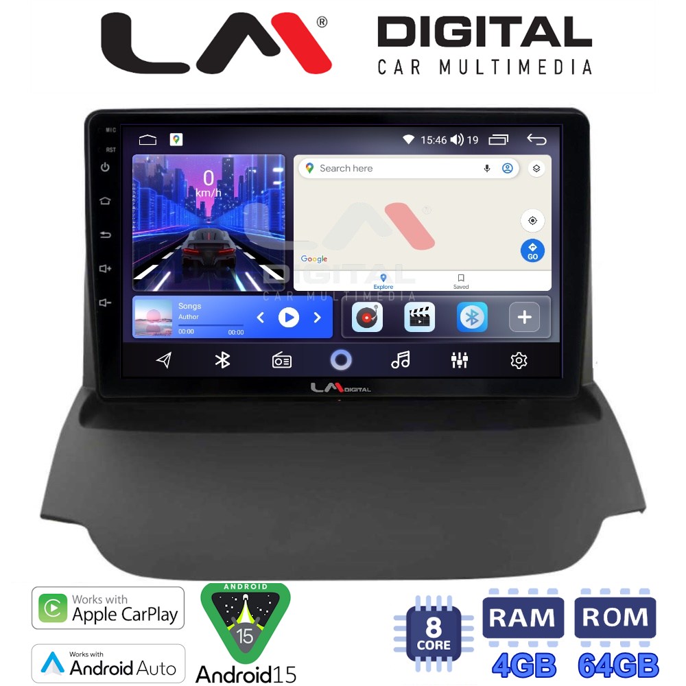 LM Digital - LM ZK8039 GPS Οθόνη OEM Multimedia Αυτοκινήτου για FORD ECOSPORT 2012>2017  (CarPlay/AndroidAuto/BT/GPS/WIFI)