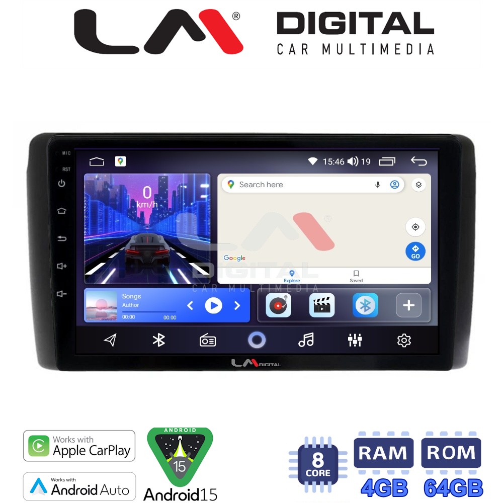 LM Digital - LM ZK8070 GPS Οθόνη OEM Multimedia Αυτοκινήτου για Nissan Leaf 2009 > 2017 (CarPlay/AndroidAuto/BT/GPS/WIFI)