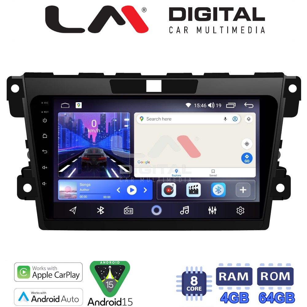 LM Digital - LM ZK8097 GPS Οθόνη OEM Multimedia Αυτοκινήτου για MAZDA CX7 2006> (CarPlay/AndroidAuto/BT/GPS/WIFI)