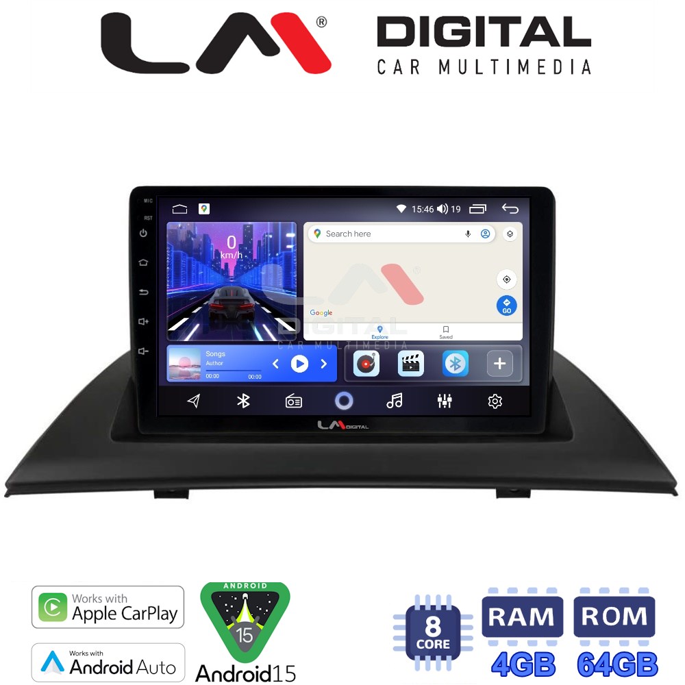 LM Digital - LM ZK8103 GPS Οθόνη OEM Multimedia Αυτοκινήτου για BMW X3 2003 > 2010 (CarPlay/AndroidAuto/BT/GPS/WIFI)