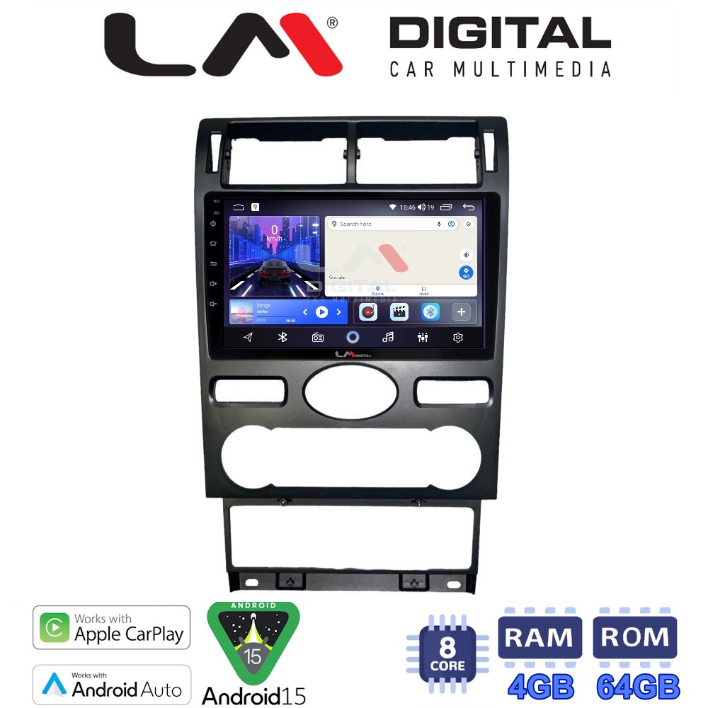 LM Digital - LM ZK8104 GPS Οθόνη OEM Multimedia Αυτοκινήτου για Ford Mondeo 2003 > 2006 (CarPlay/AndroidAuto/BT/GPS/WIFI)
