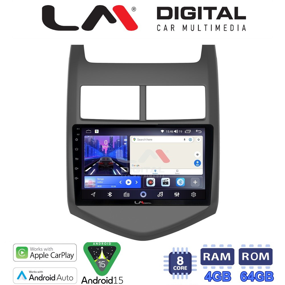 LM Digital - LM ZK8107 GPS Οθόνη OEM Multimedia Αυτοκινήτου για CHEVROLET AVEO 2012> (CarPlay/AndroidAuto/BT/GPS/WIFI)