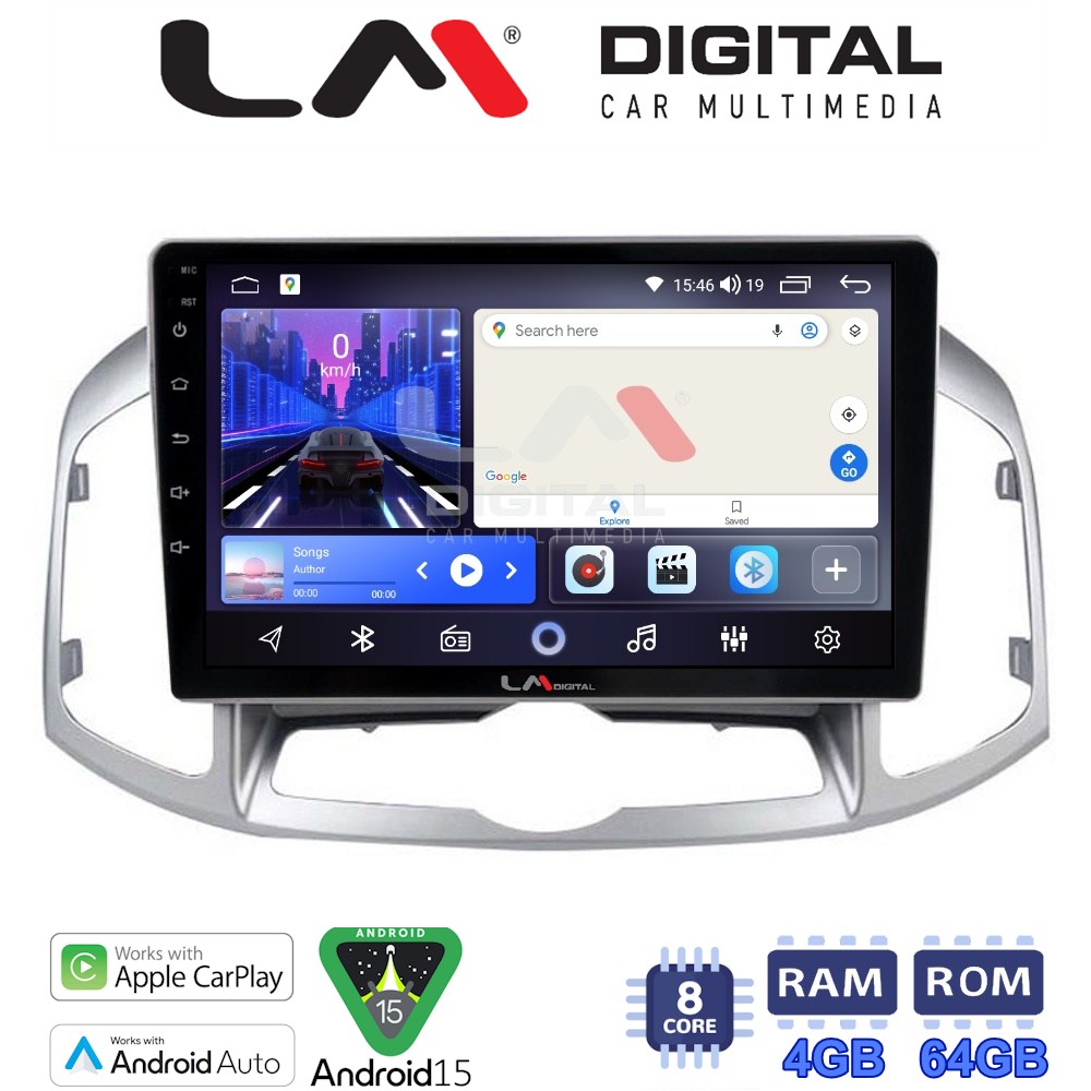 LM Digital - LM ZK8109 GPS Οθόνη OEM Multimedia Αυτοκινήτου για Chevrolet Captiva 2006 > 2018 (CarPlay/AndroidAuto/BT/GPS/WIFI)