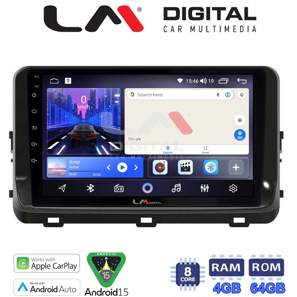 LM Digital - LM ZK8123 GPS Οθόνη OEM Multimedia Αυτοκινήτου για KIA XCEED 2018> (CarPlay/AndroidAuto/BT/GPS/WIFI)