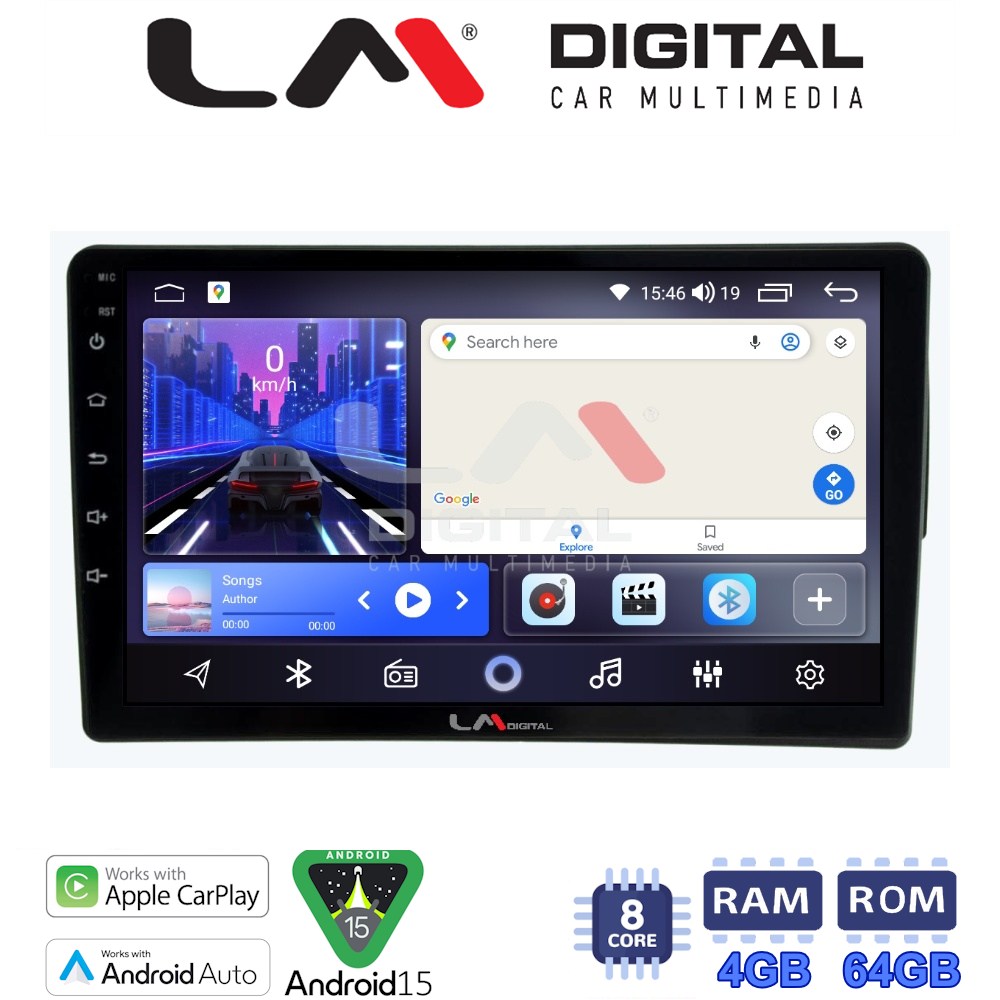LM Digital - LM ZK8171S GPS Οθόνη OEM Multimedia Αυτοκινήτου για Mercedes C class (W203) 1999-2004 (CarPlay/AndroidAuto/BT/GPS/WIFI)