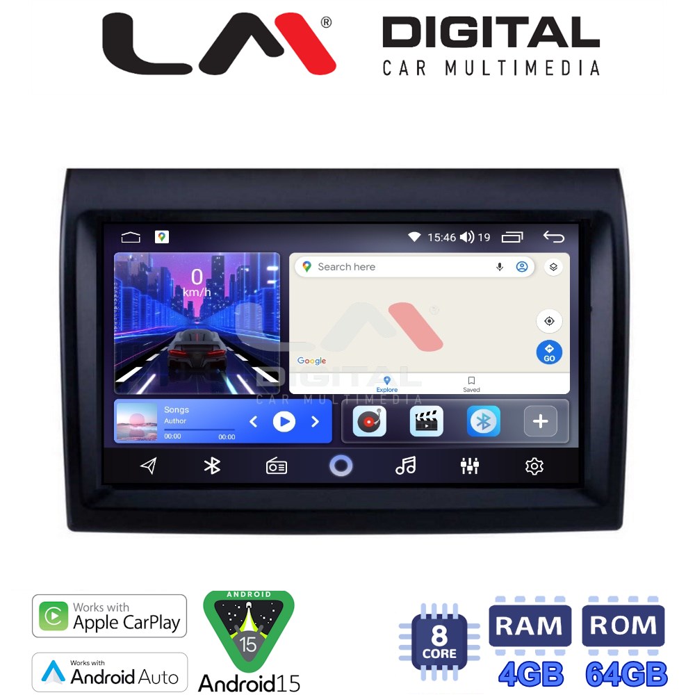 LM Digital - LM ZK8193 GPS Οθόνη OEM Multimedia Αυτοκινήτου για DUCATO, BOXER, JUMBER  (CarPlay/AndroidAuto/BT/GPS/WIFI)