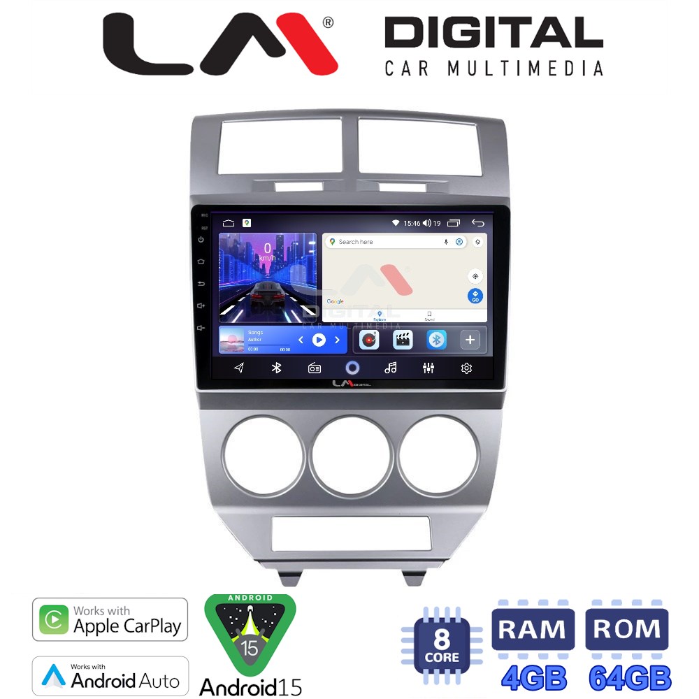 LM Digital - LM ZK8203 GPS Οθόνη OEM Multimedia Αυτοκινήτου για Dodge Caliber (CarPlay/AndroidAuto/BT/GPS/WIFI)