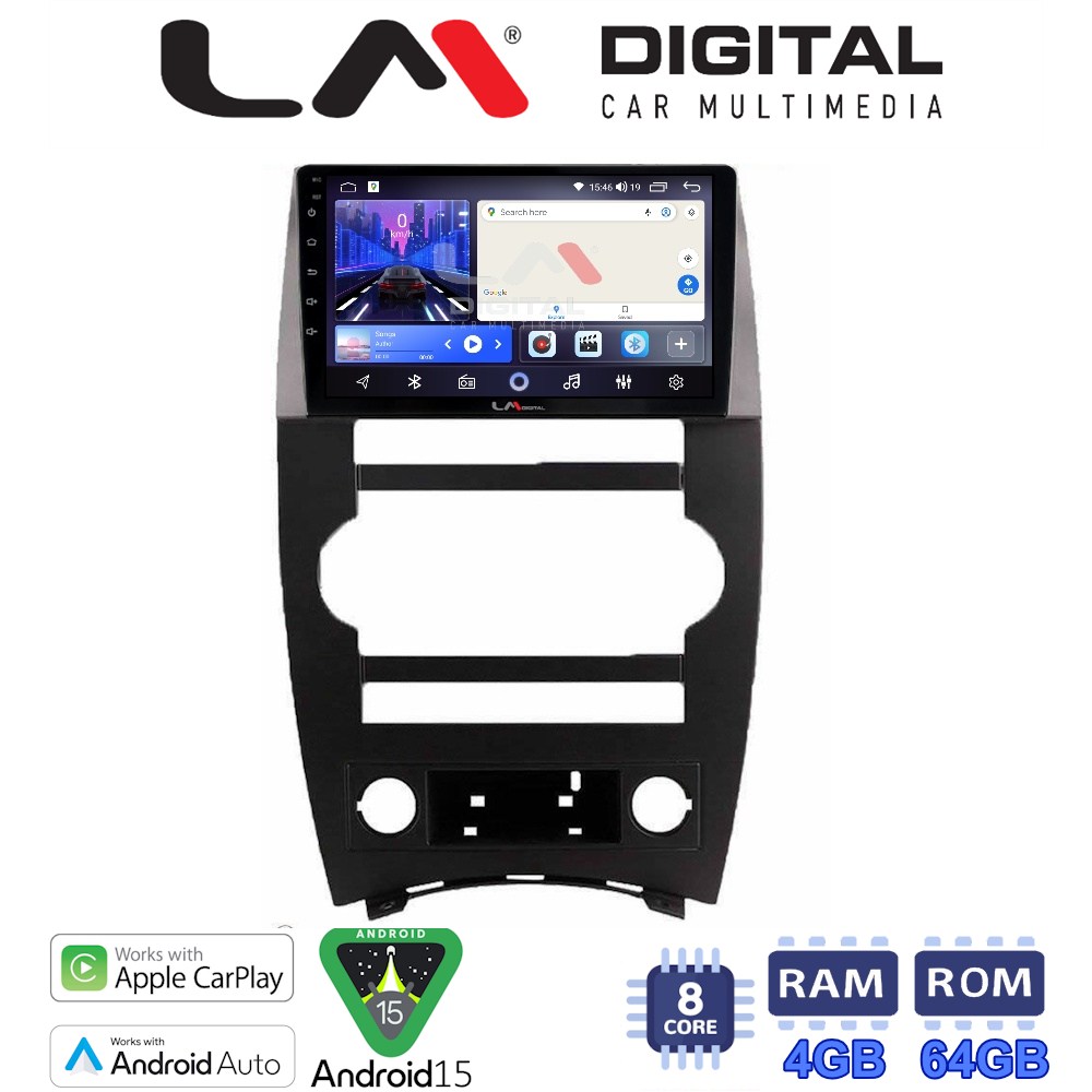 LM Digital - LM ZK8205 GPS Οθόνη OEM Multimedia Αυτοκινήτου για Jeep Commander 2007 > 2009 (CarPlay/AndroidAuto/BT/GPS/WIFI)