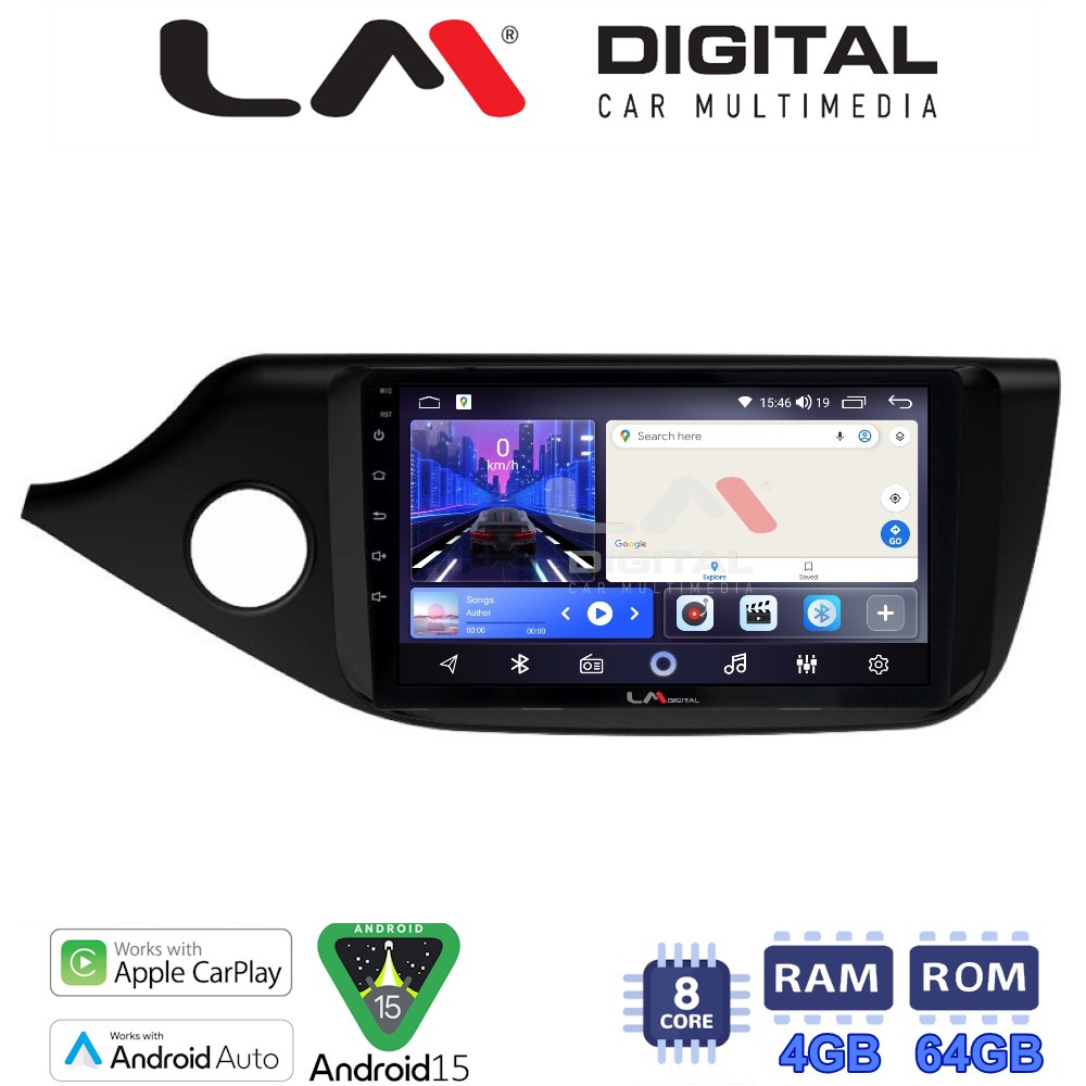 LM Digital - LM ZK8216 GPS Οθόνη OEM Multimedia Αυτοκινήτου για KIA CEED 2013 > 2016  (CarPlay/AndroidAuto/BT/GPS/WIFI)