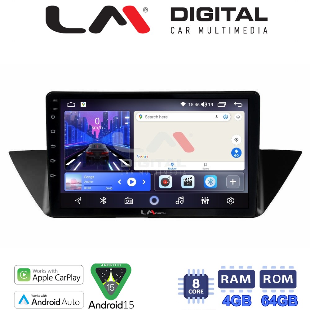 LM Digital - LM ZK8219 GPS Οθόνη OEM Multimedia Αυτοκινήτου για BMW X1 (E84) 2009>2014 (CarPlay/AndroidAuto/BT/GPS/WIFI)