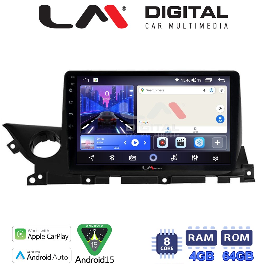 LM Digital - LM ZK8223 GPS Οθόνη OEM Multimedia Αυτοκινήτου για Mazda 6 2021> (CarPlay/AndroidAuto/BT/GPS/WIFI)