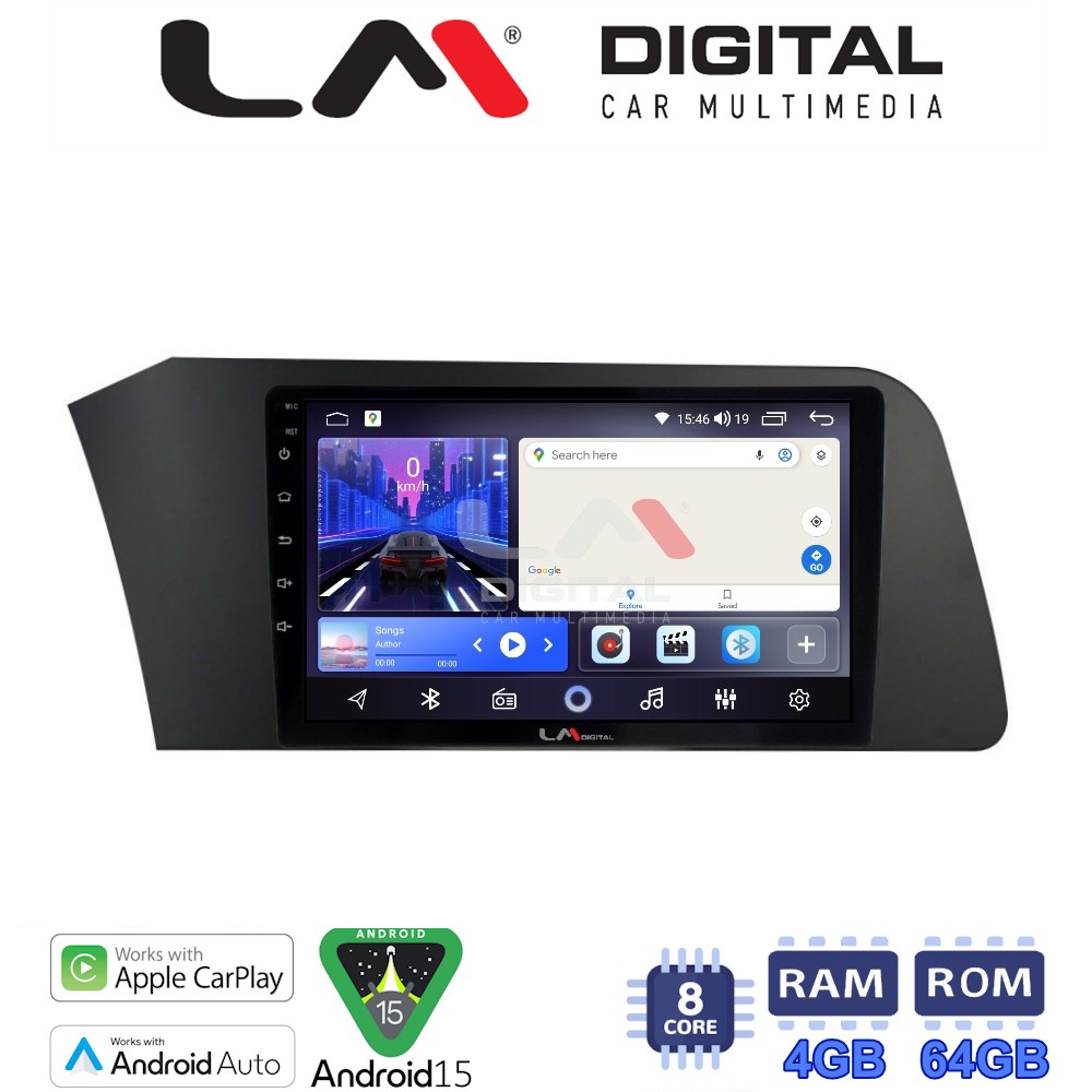 LM Digital - LM ZK8227 GPS Οθόνη OEM Multimedia Αυτοκινήτου για Hyundai Elantra 2021 > (CarPlay/AndroidAuto/BT/GPS/WIFI)