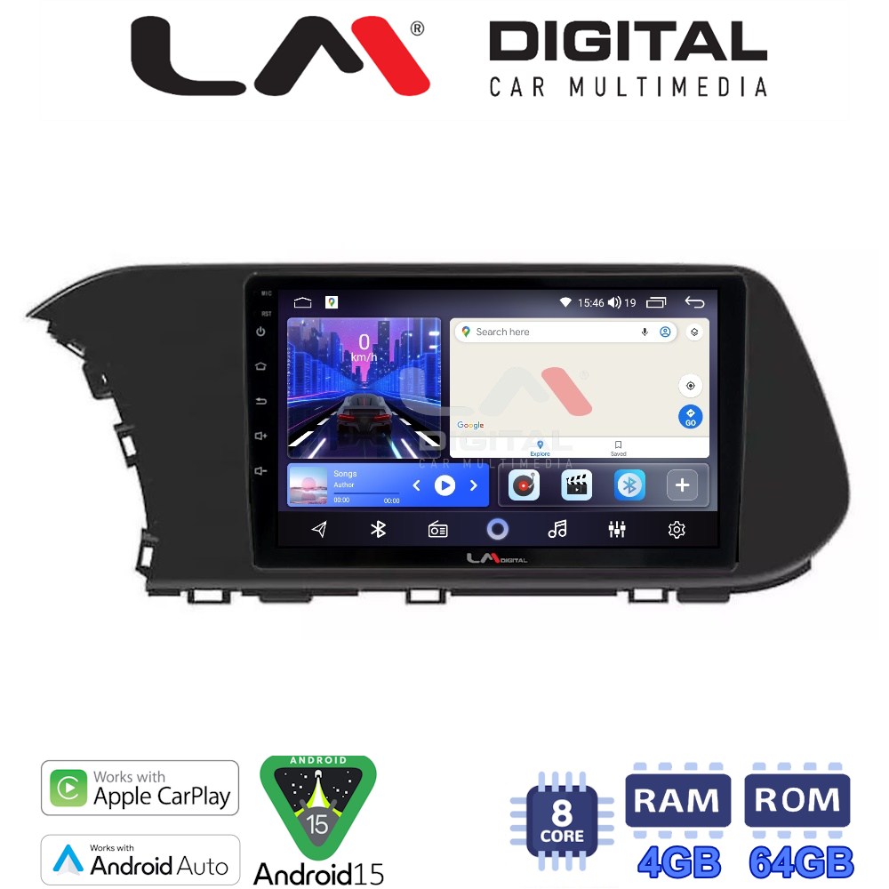LM Digital - LM ZK8229 GPS Οθόνη OEM Multimedia Αυτοκινήτου για Hyundai i20 2021 > (CarPlay/AndroidAuto/BT/GPS/WIFI)