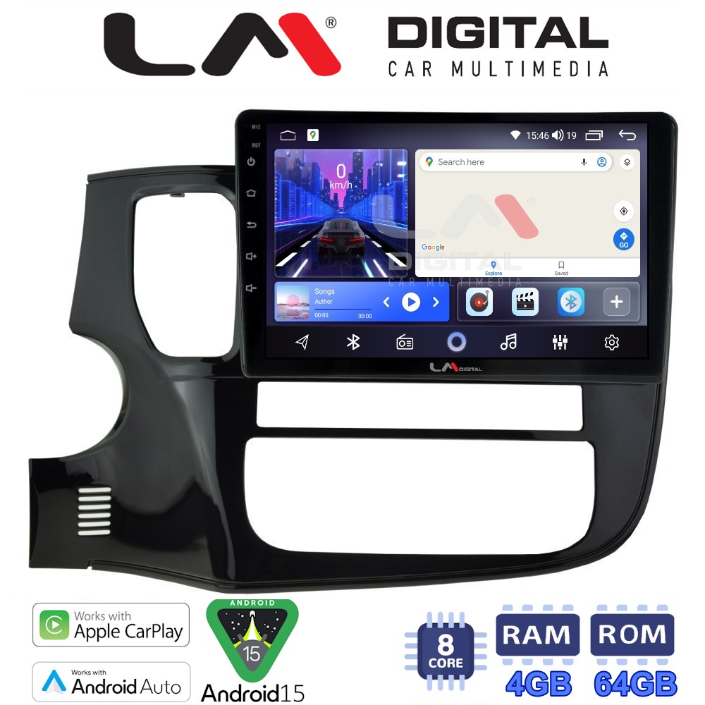 LM Digital - LM ZK8231 GPS Οθόνη OEM Multimedia Αυτοκινήτου για MITSUBISHI OUTLANDER  2013> (CarPlay/AndroidAuto/BT/GPS/WIFI)