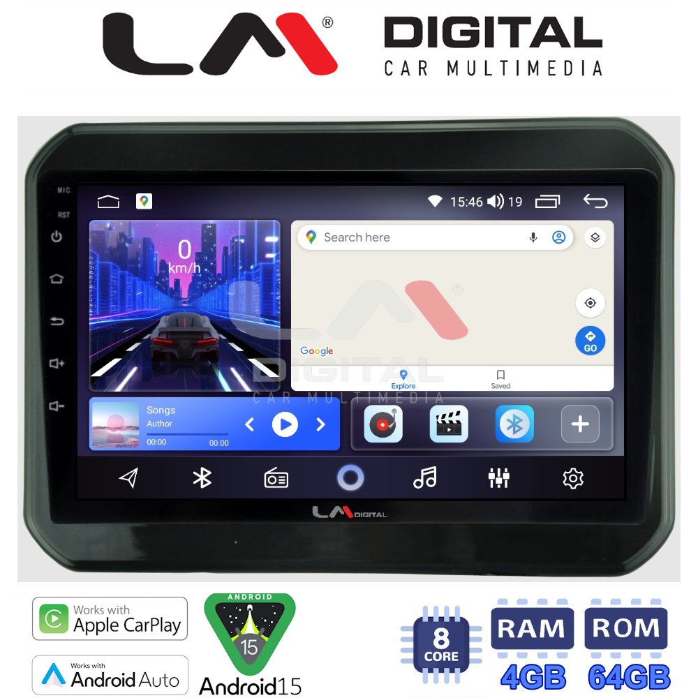 LM Digital - LM ZK8232 GPS Οθόνη OEM Multimedia Αυτοκινήτου για SUZUKI IGNIS 2016> (CarPlay/AndroidAuto/BT/GPS/WIFI)