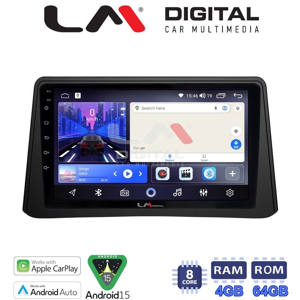 LM Digital - LM ZK8235 GPS Οθόνη OEM Multimedia Αυτοκινήτου για Opel Mokka 2012 > 2015 (CarPlay/AndroidAuto/BT/GPS/WIFI)